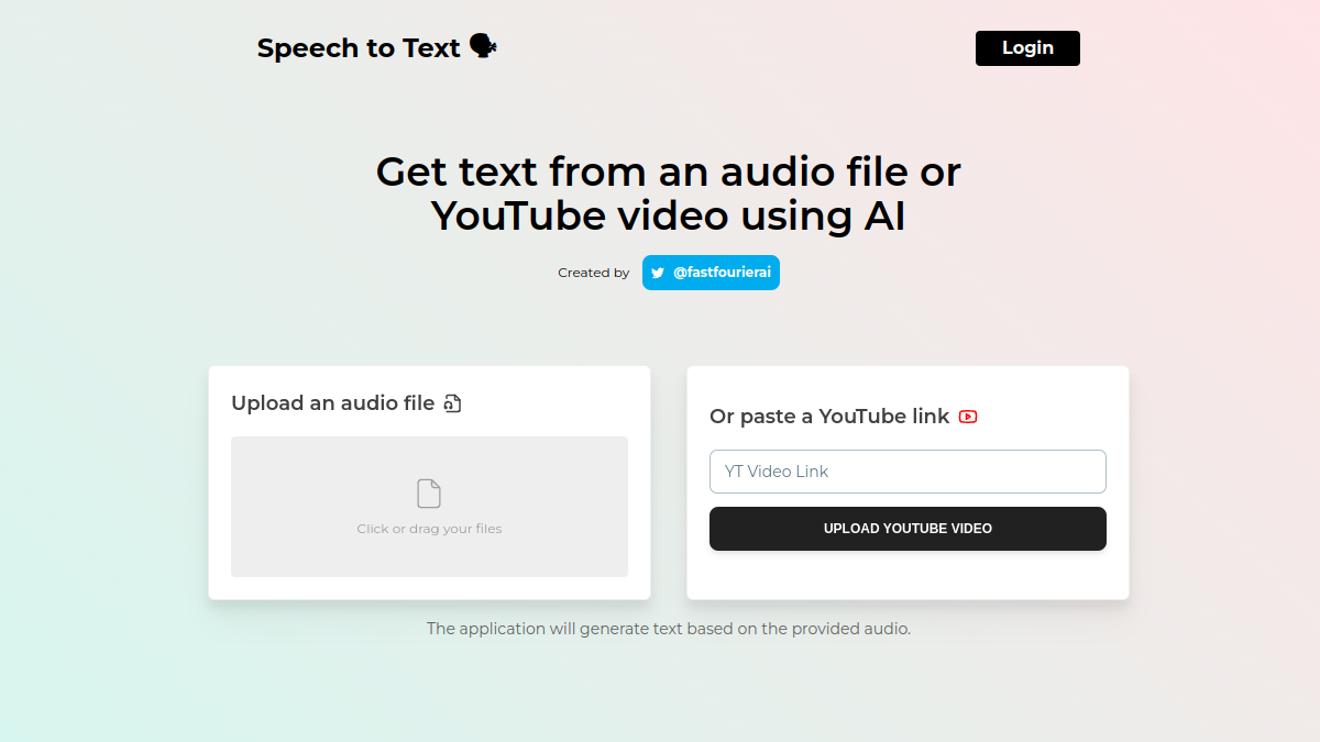 Speech To Text AI官网截图