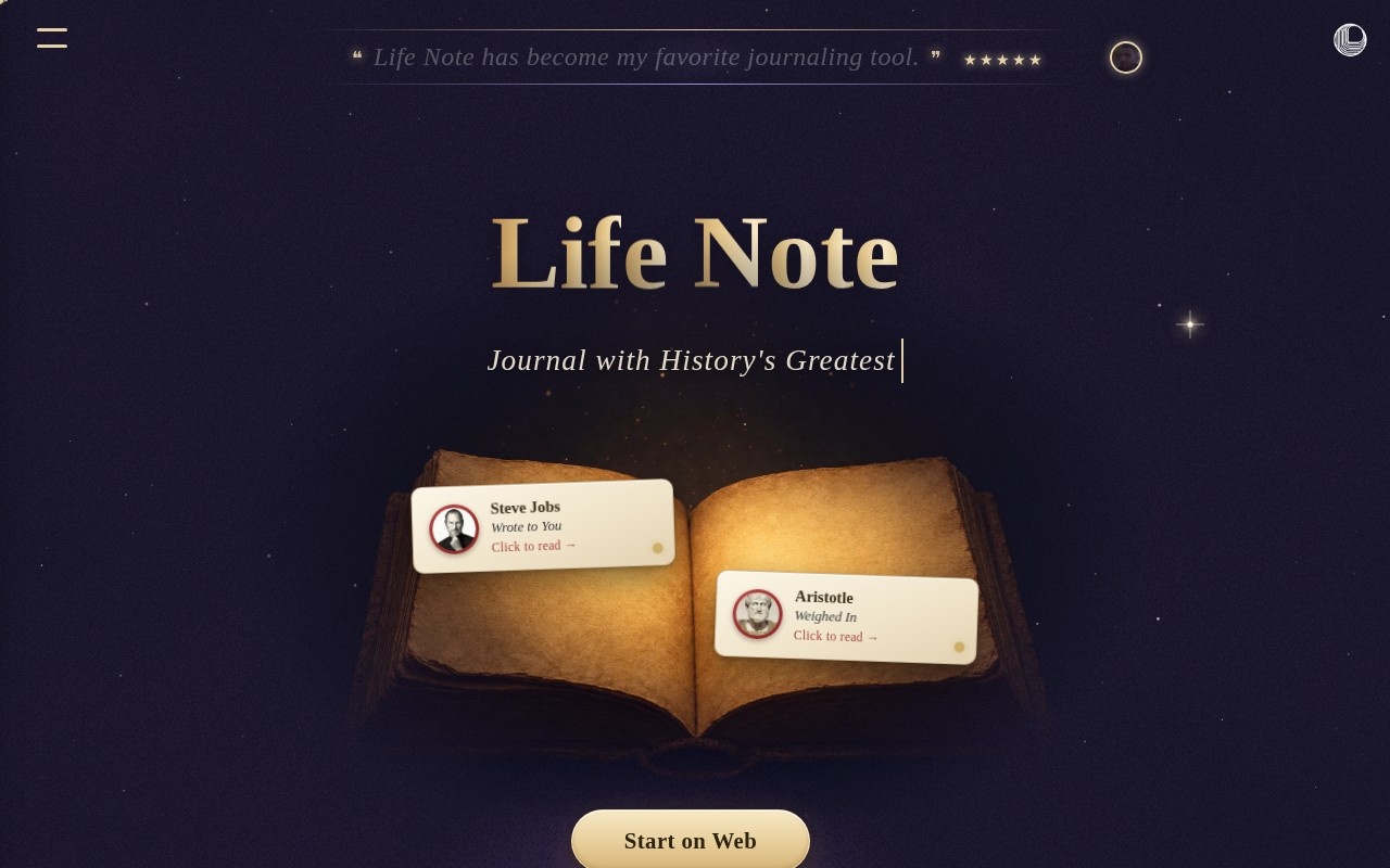 Life Note官网截图