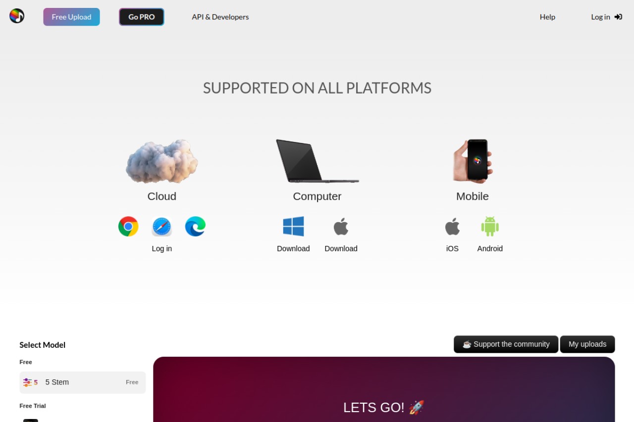 Splitter.ai官网截图