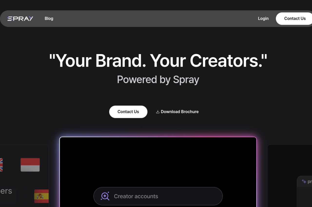 Spray官网截图