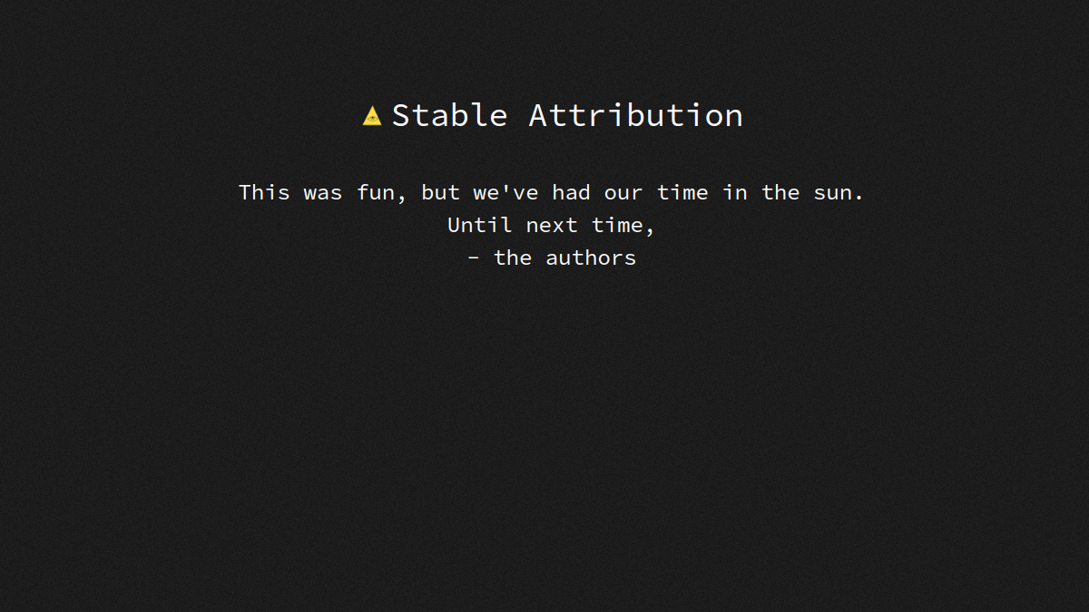 Stable Attribution官网截图