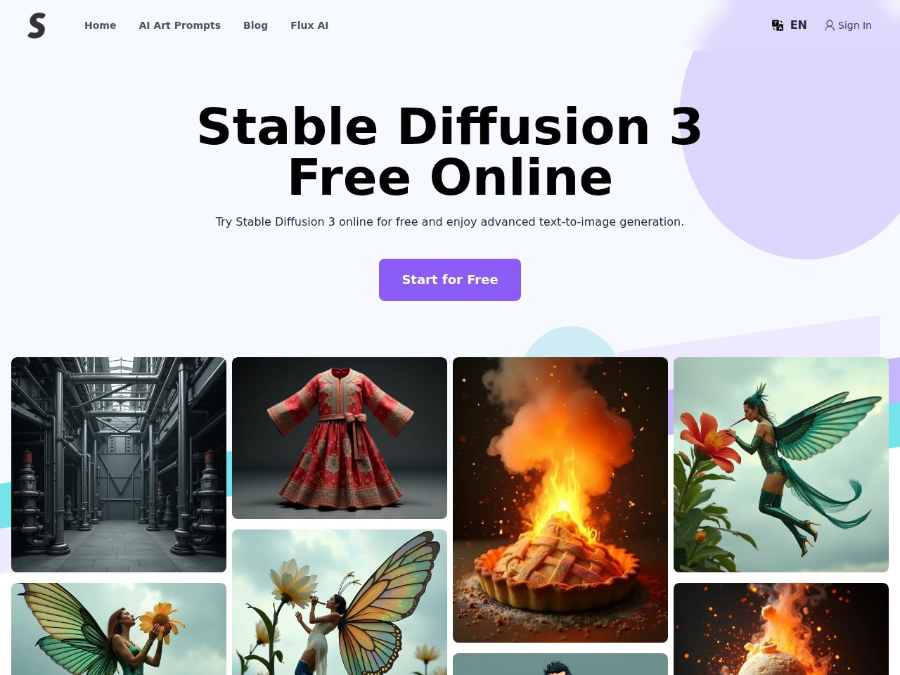 Stable Diffusion 3 免费在线官网截图