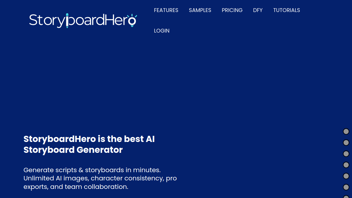StoryboardHero AI Storyboard Generator官网截图