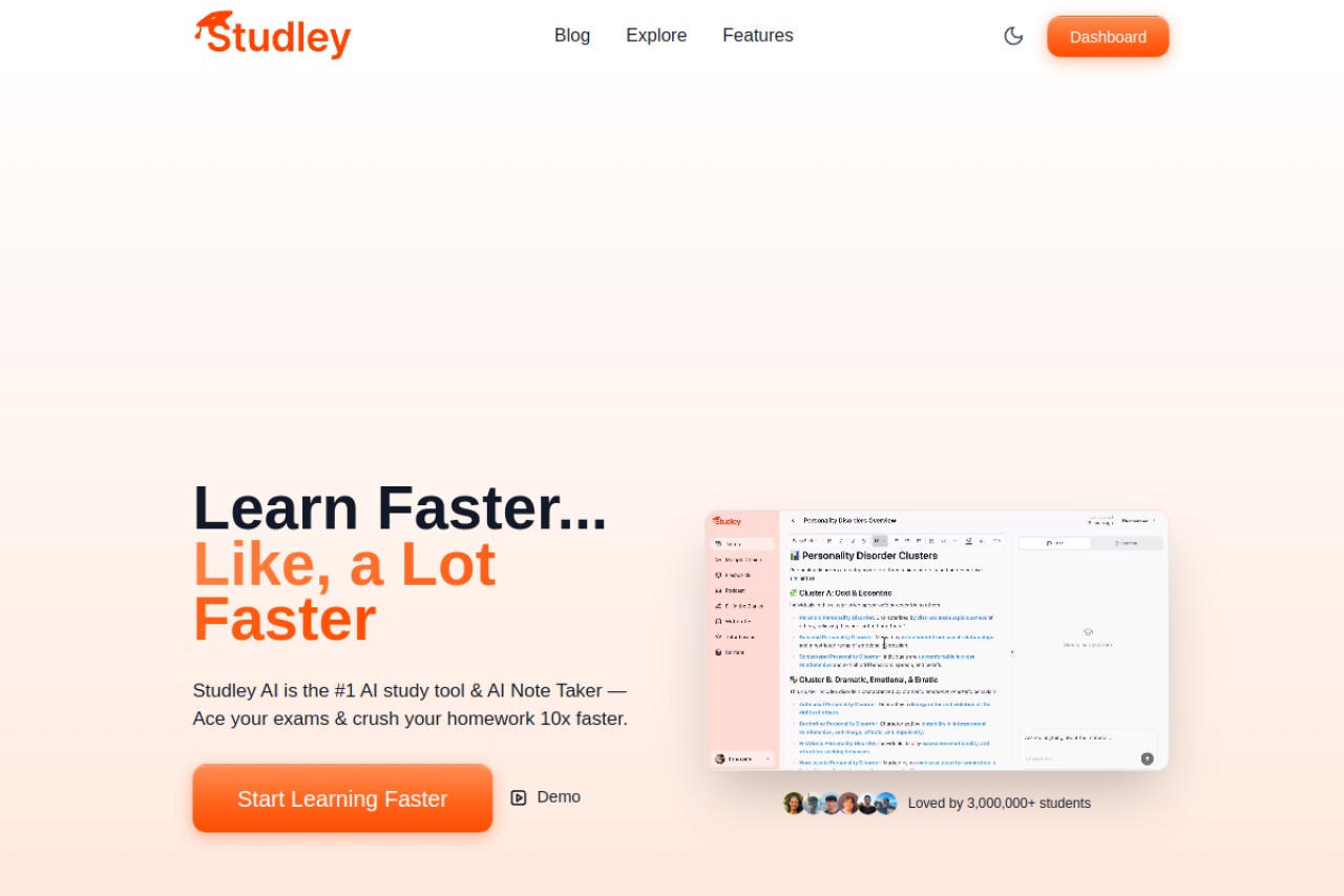 Studley AI官网截图
