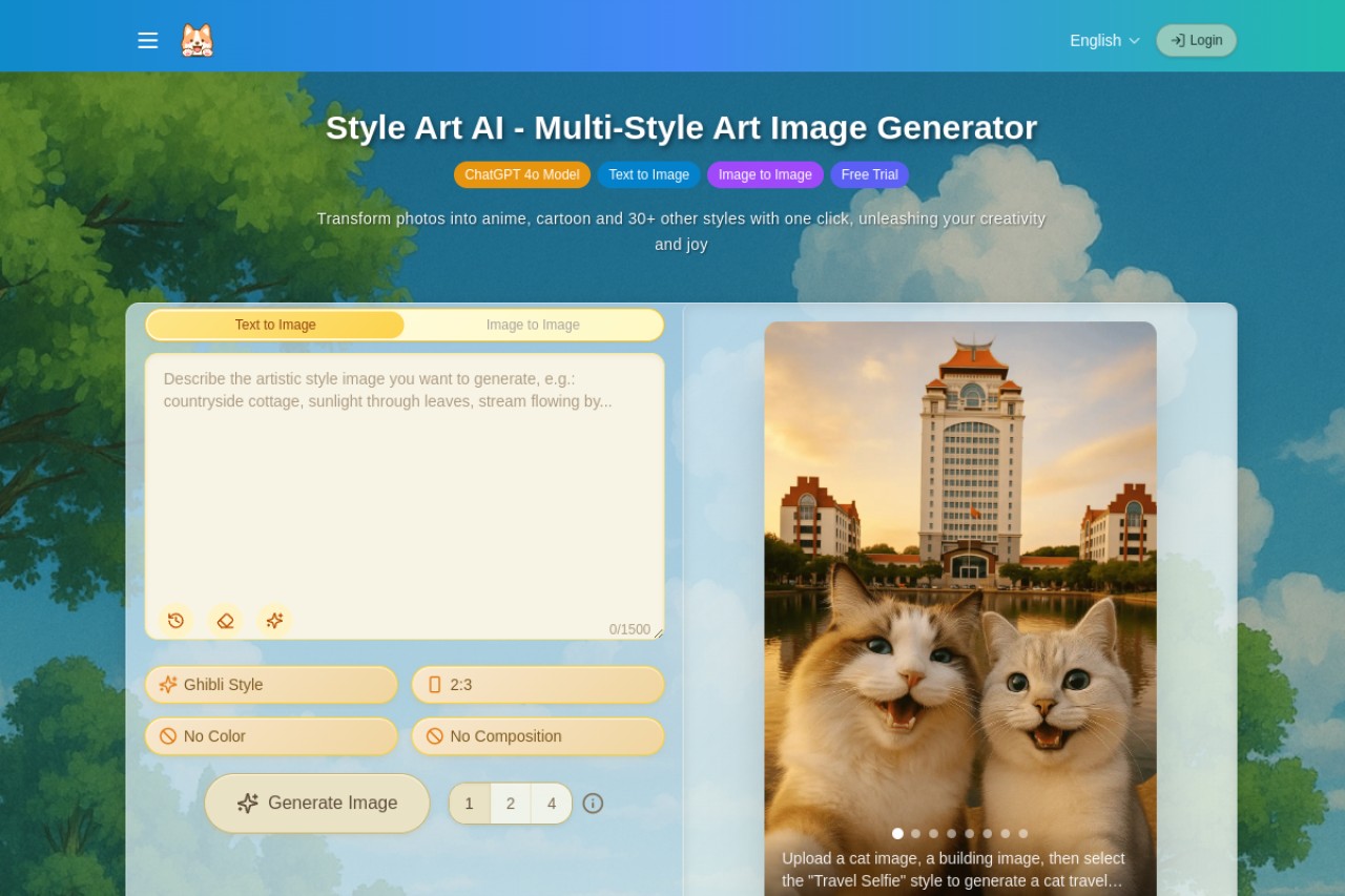Style Art AI官网截图
