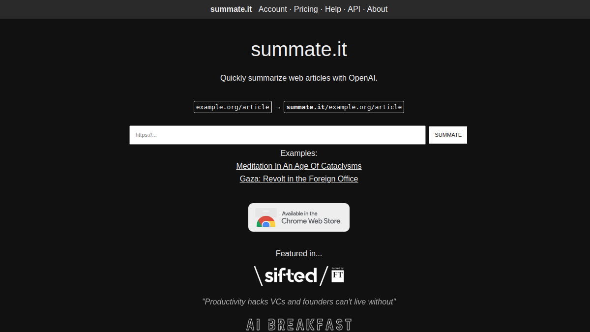 Summate官网截图