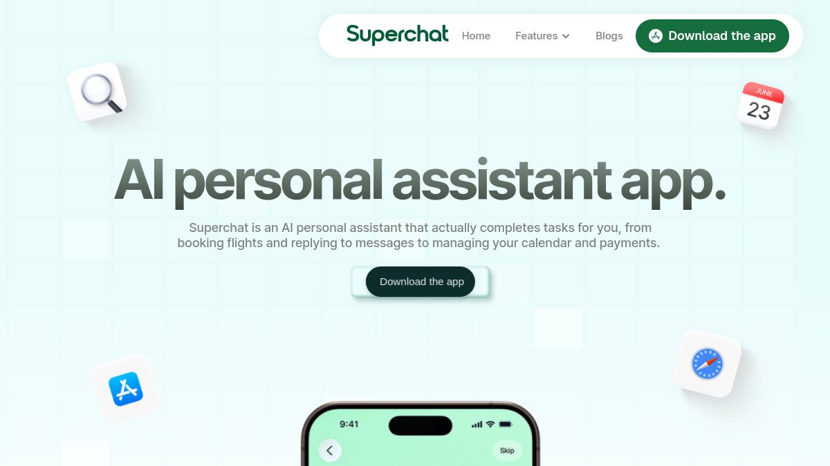 SuperChat.ai官网截图