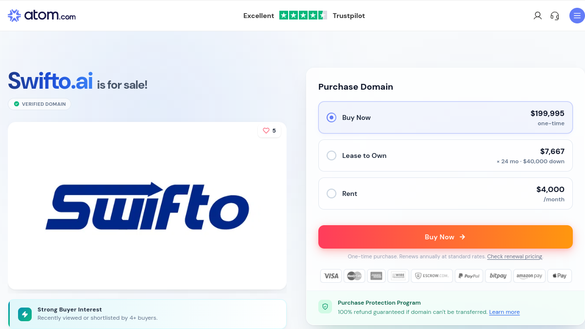 Swifto官网截图