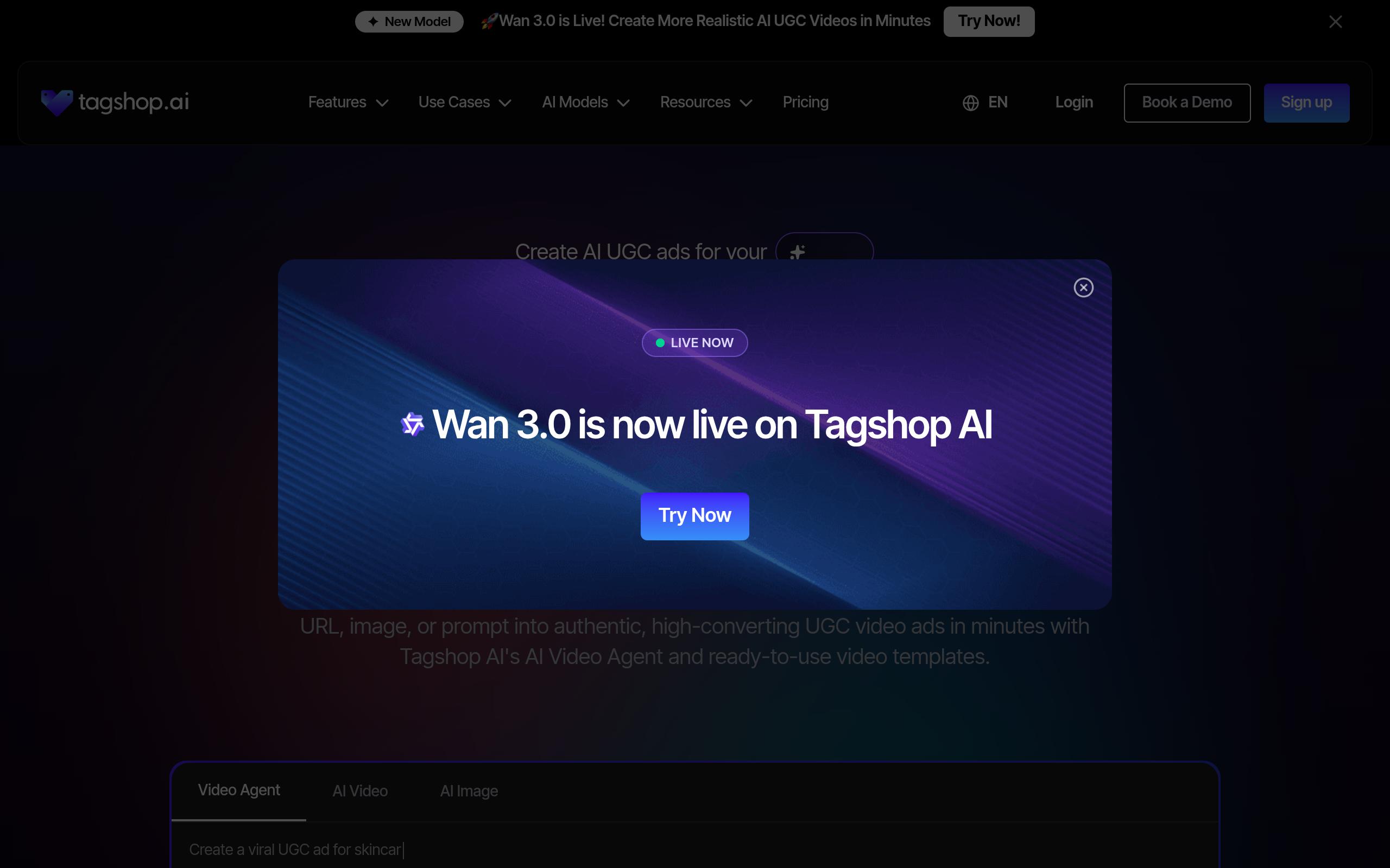 Tagshop AI官网截图