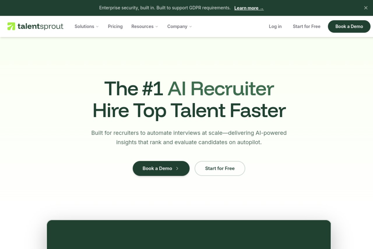 TalentSprout.ai官网截图