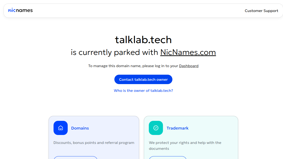 Talklab官网截图