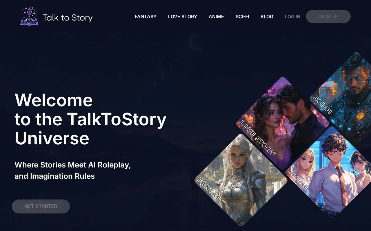 TalkToStory官网截图
