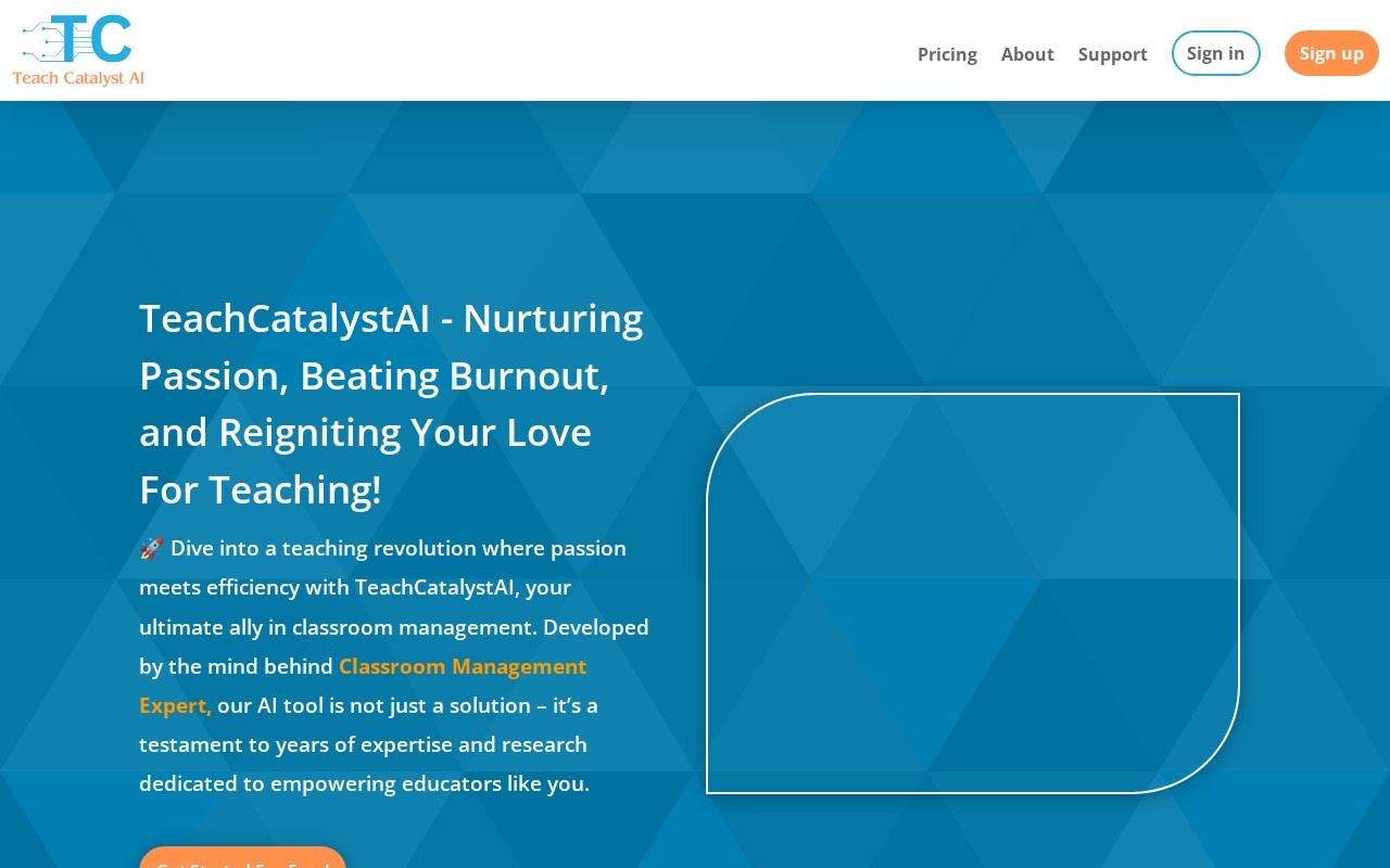 Teach Catalyst AI官网截图