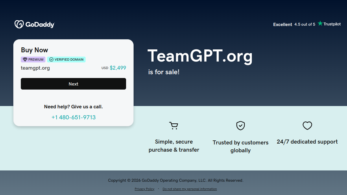 TeamGPT官网截图