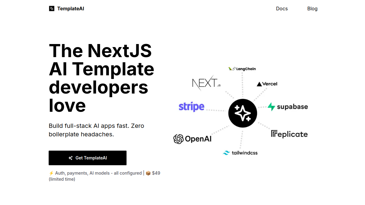 TemplateAI官网截图