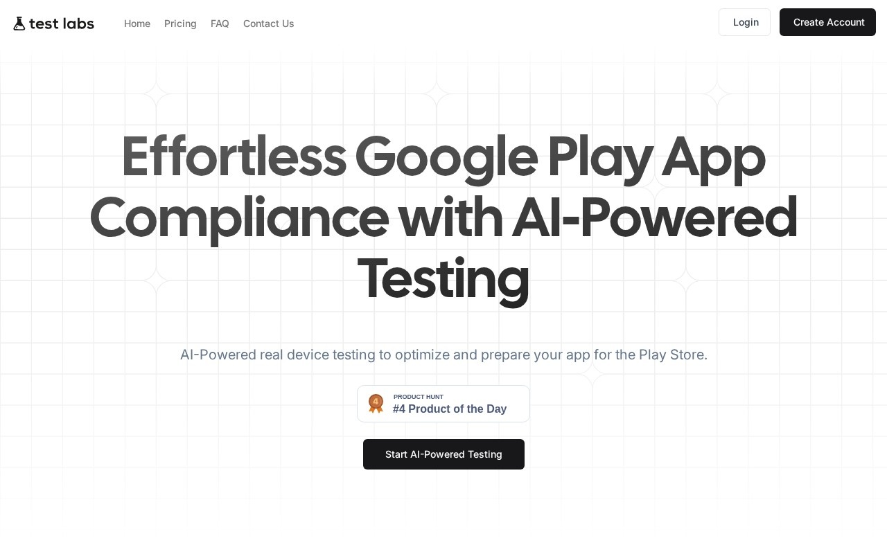 TestLabs官网截图