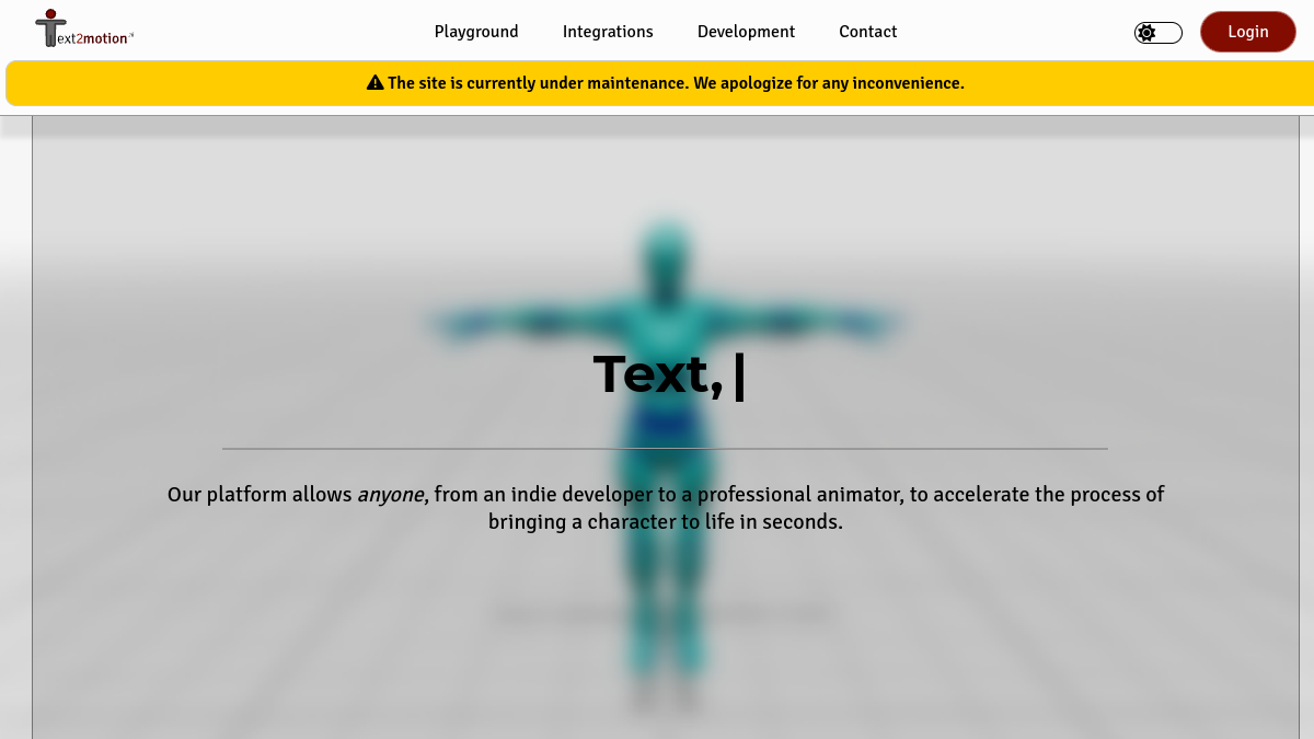 Text2Motion.ai官网截图