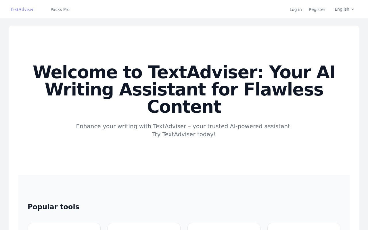 TextAdviser官网截图