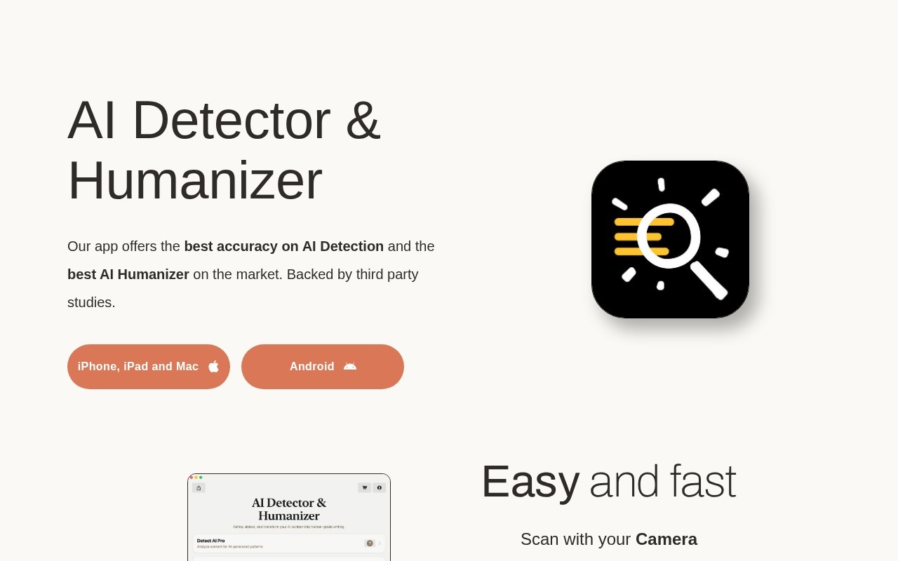 AI Detector官网截图
