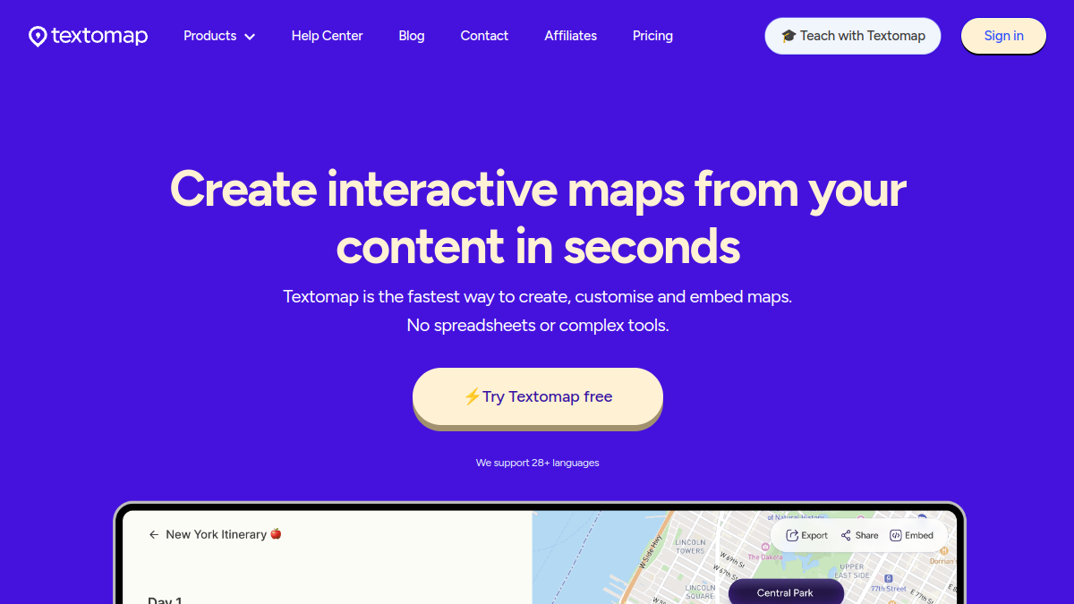 Textomap 2.0官网截图