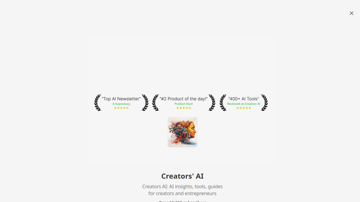 Creators' AI官网截图