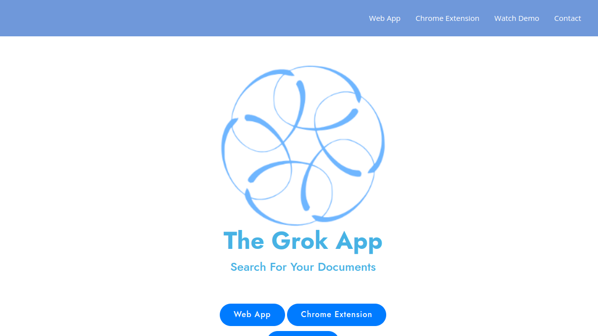The Grok App官网截图