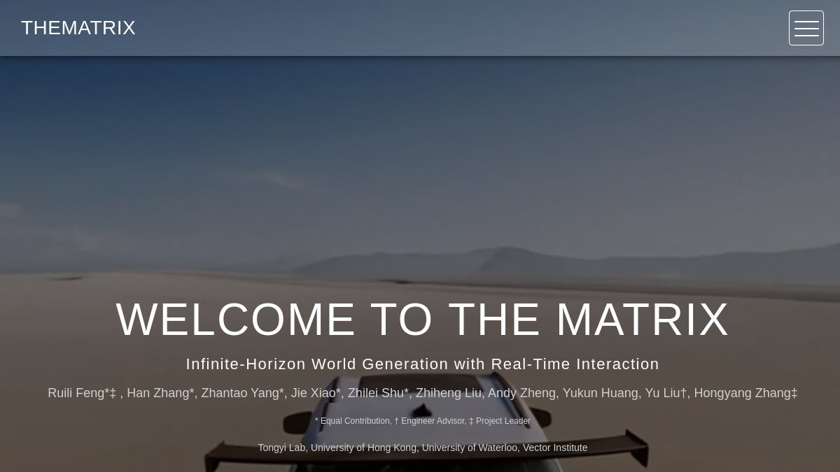 The Matrix官网截图