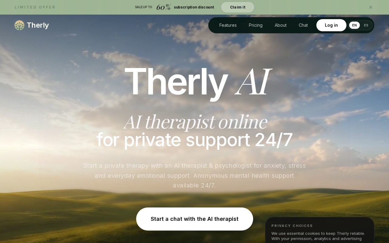Therly AI官网截图