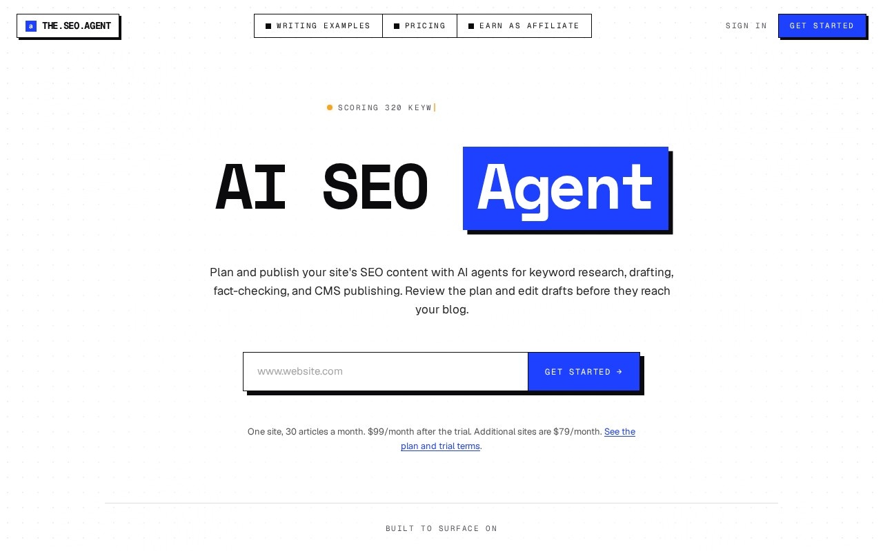 The SEO Agent官网截图