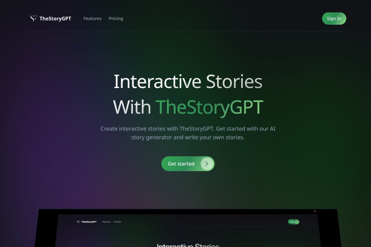 TheStoryGPT官网截图