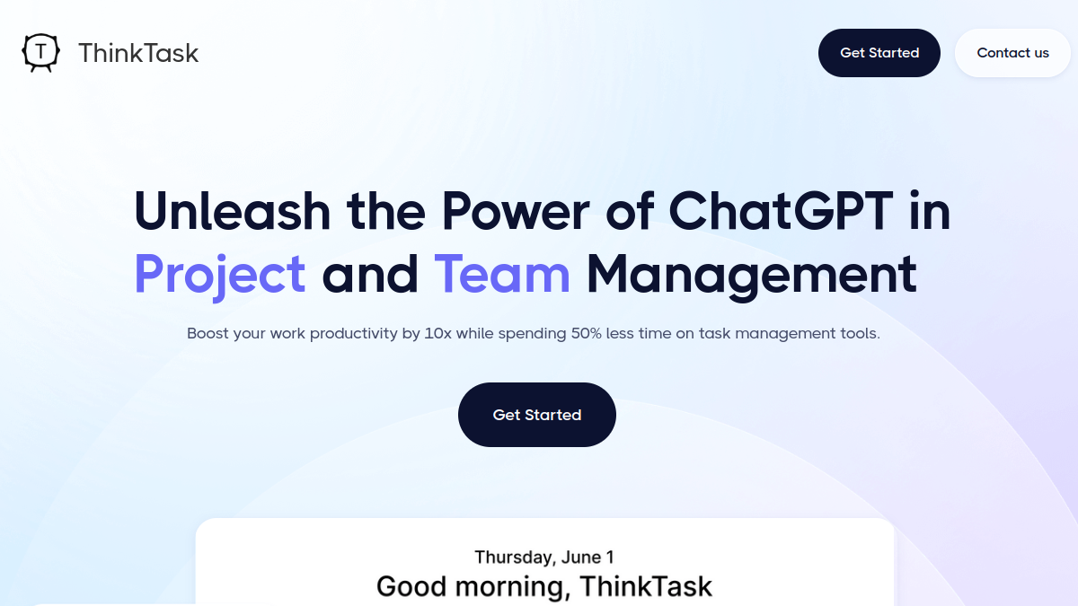 ThinkTask官网截图