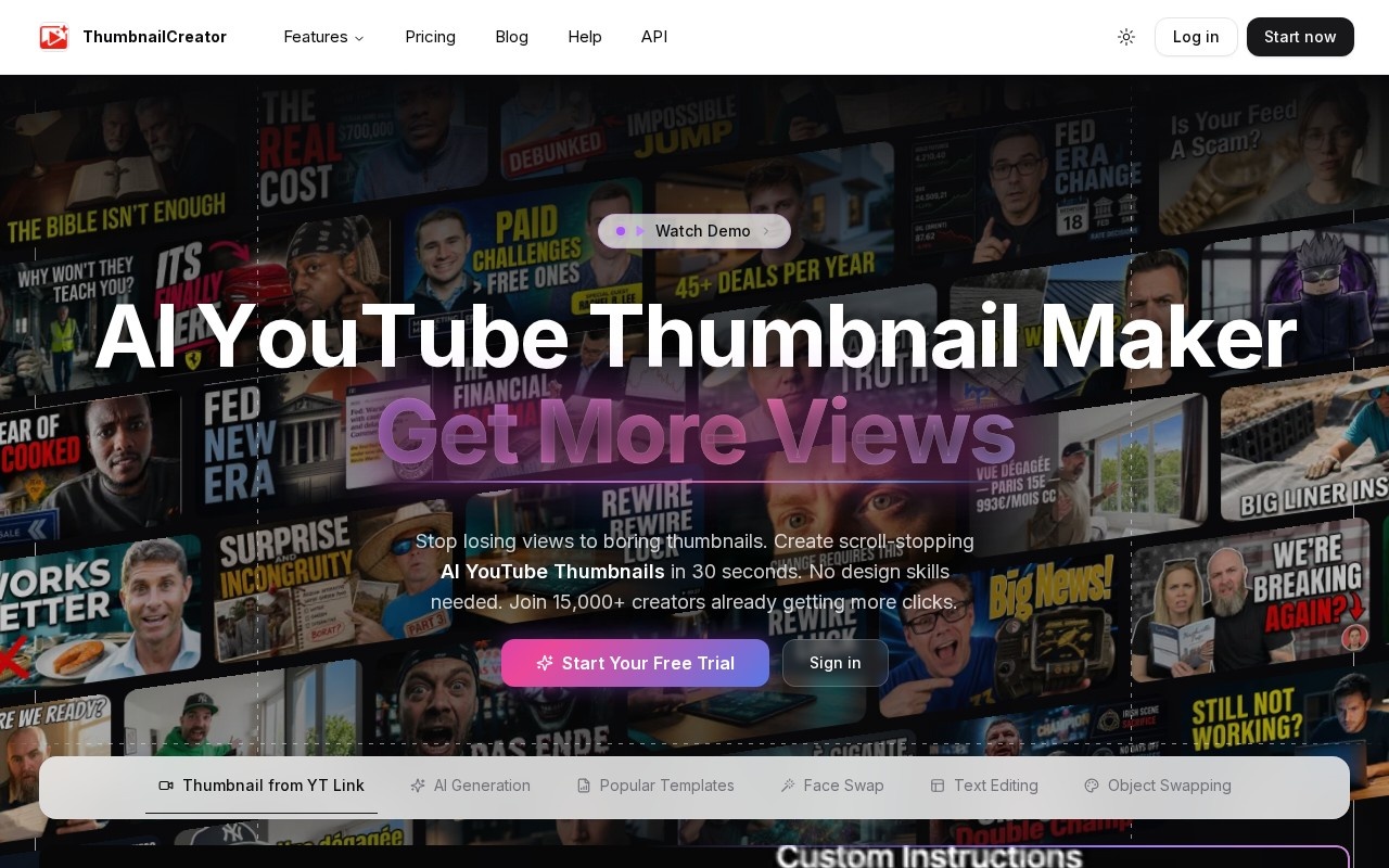 ThumbnailCreator.com官网截图