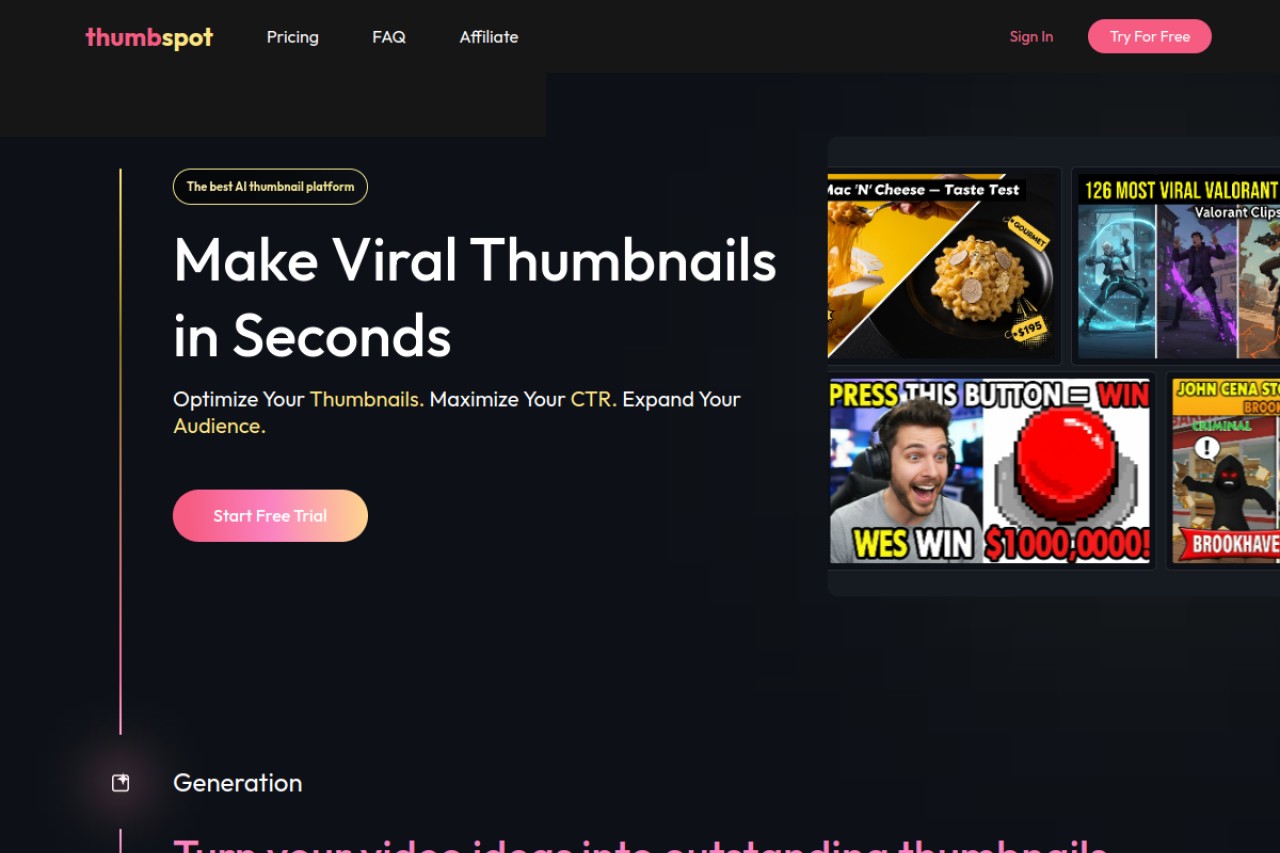 Thumbspot官网截图
