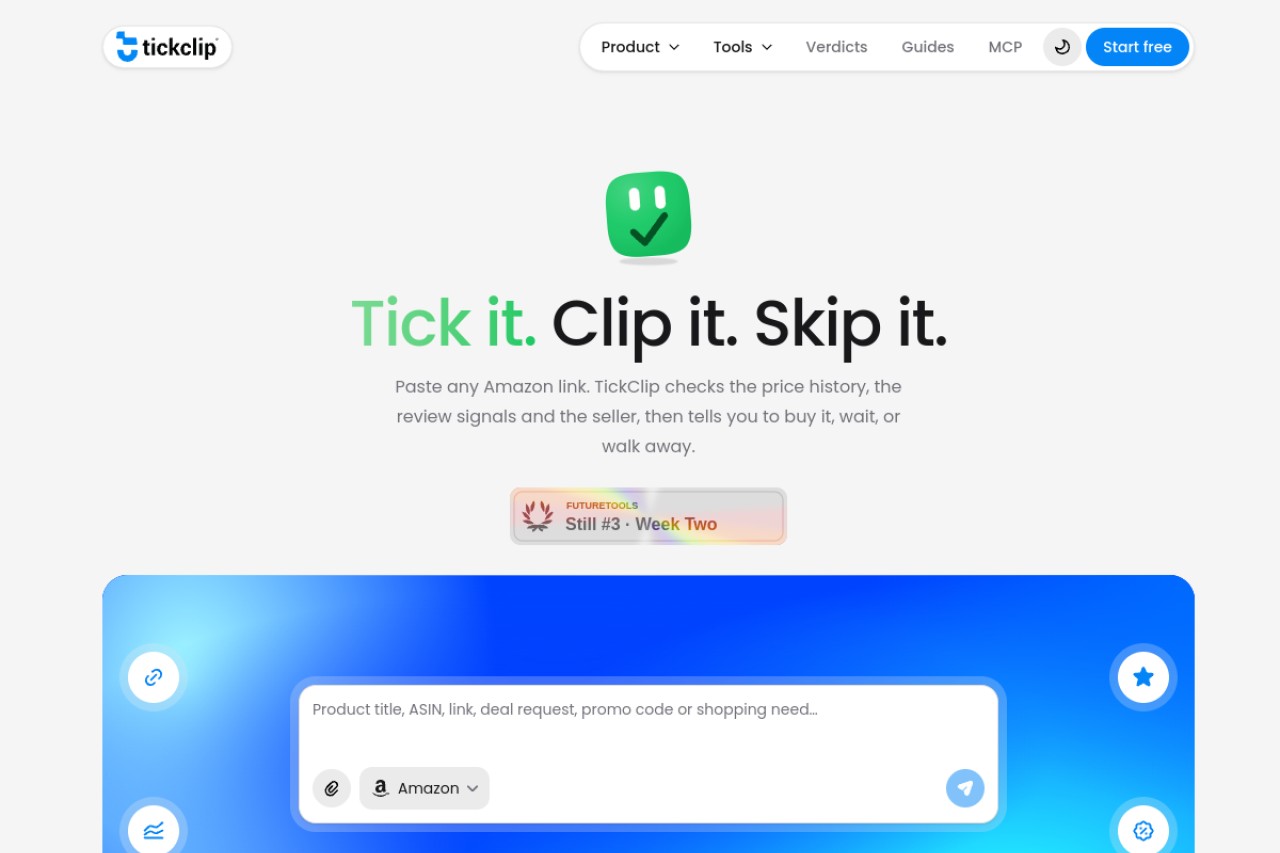 TickClip: The Fiduciary Layer of E-Commerce官网截图