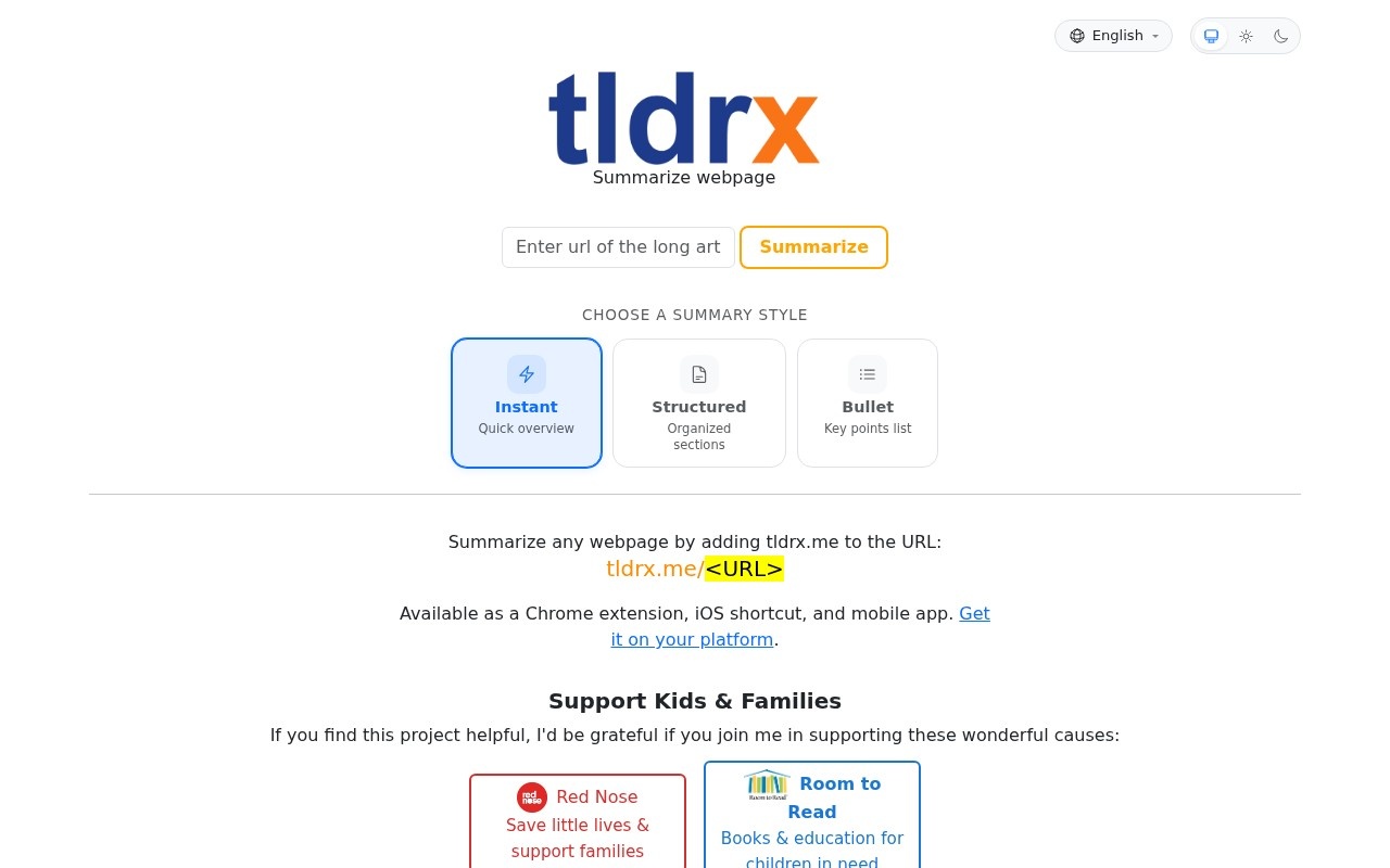 tldrx.me官网截图