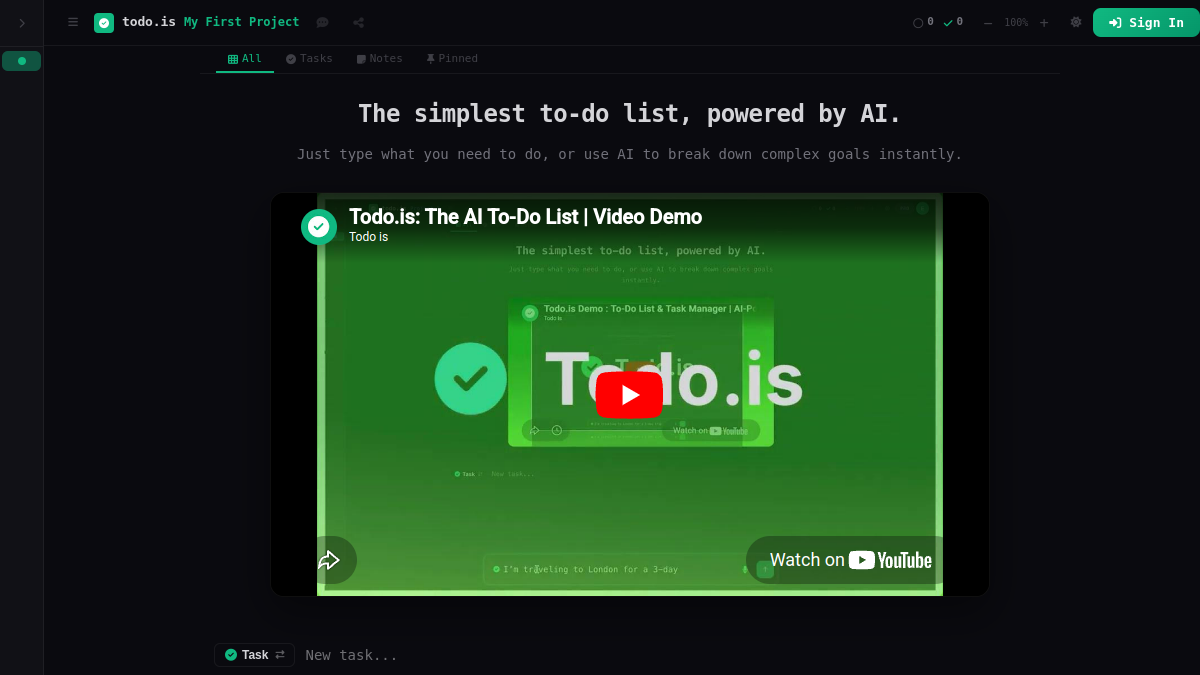 Todo.is官网截图