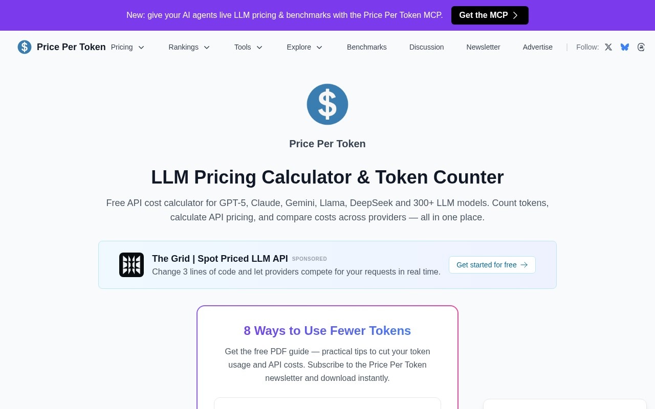 LLM Token Counter官网截图