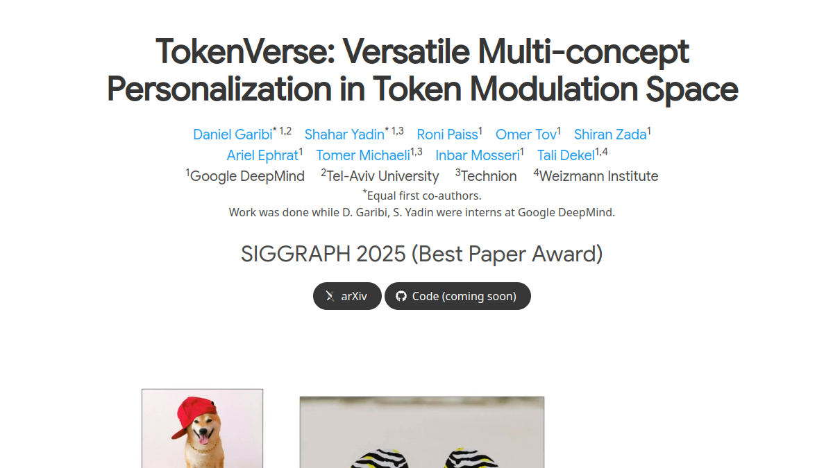 TokenVerse官网截图