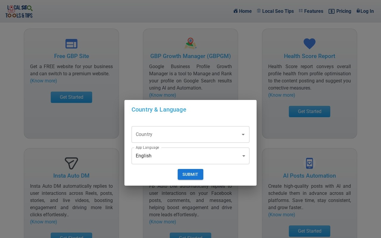 Local SEO Tools and Tips (LSTT)官网截图