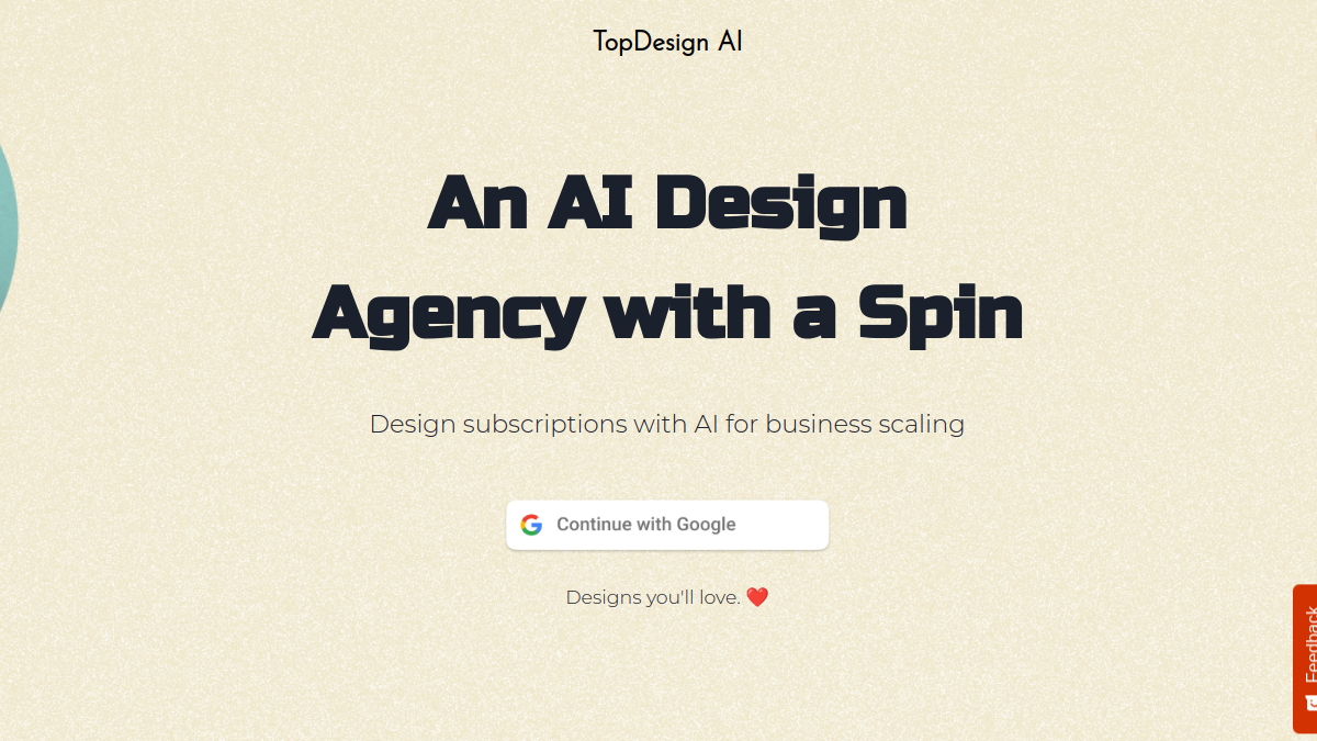 TopDesign AI官网截图