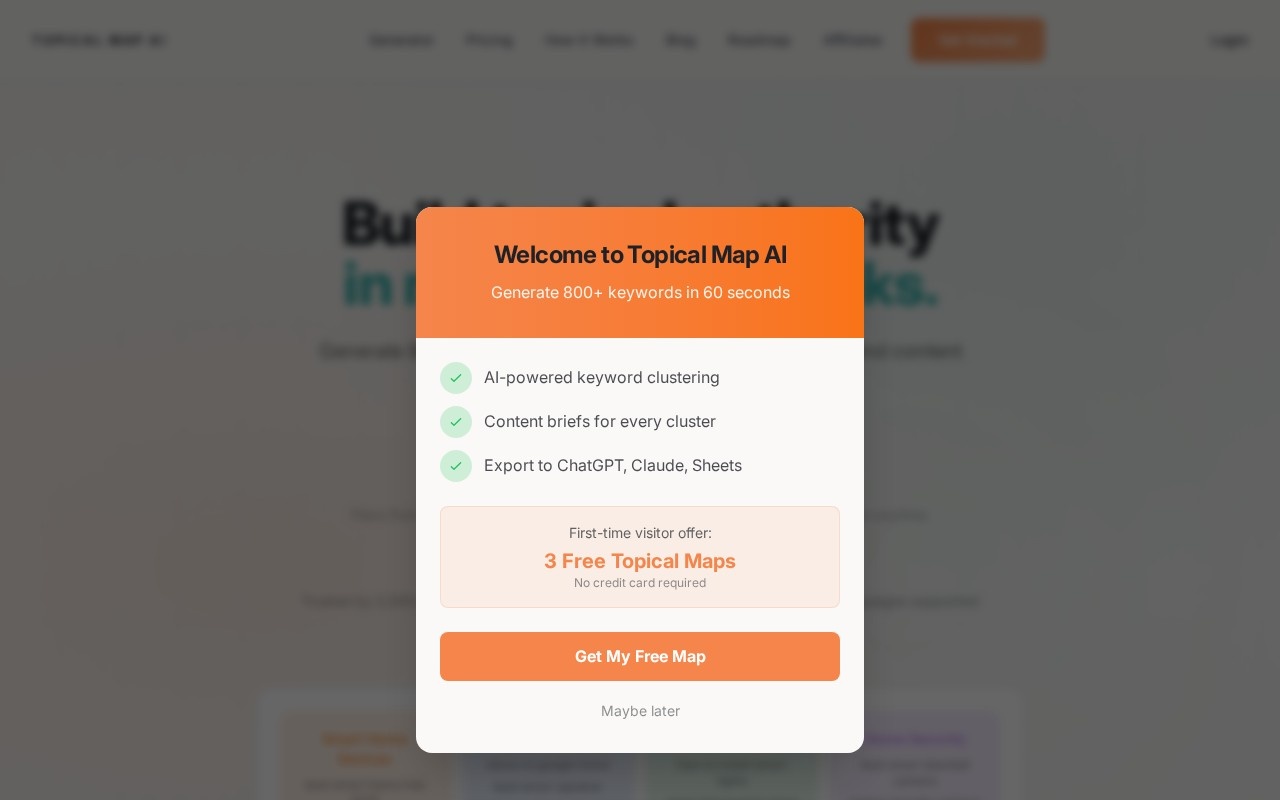 Topical Map AI官网截图