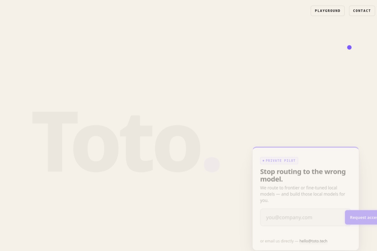 Toto官网截图