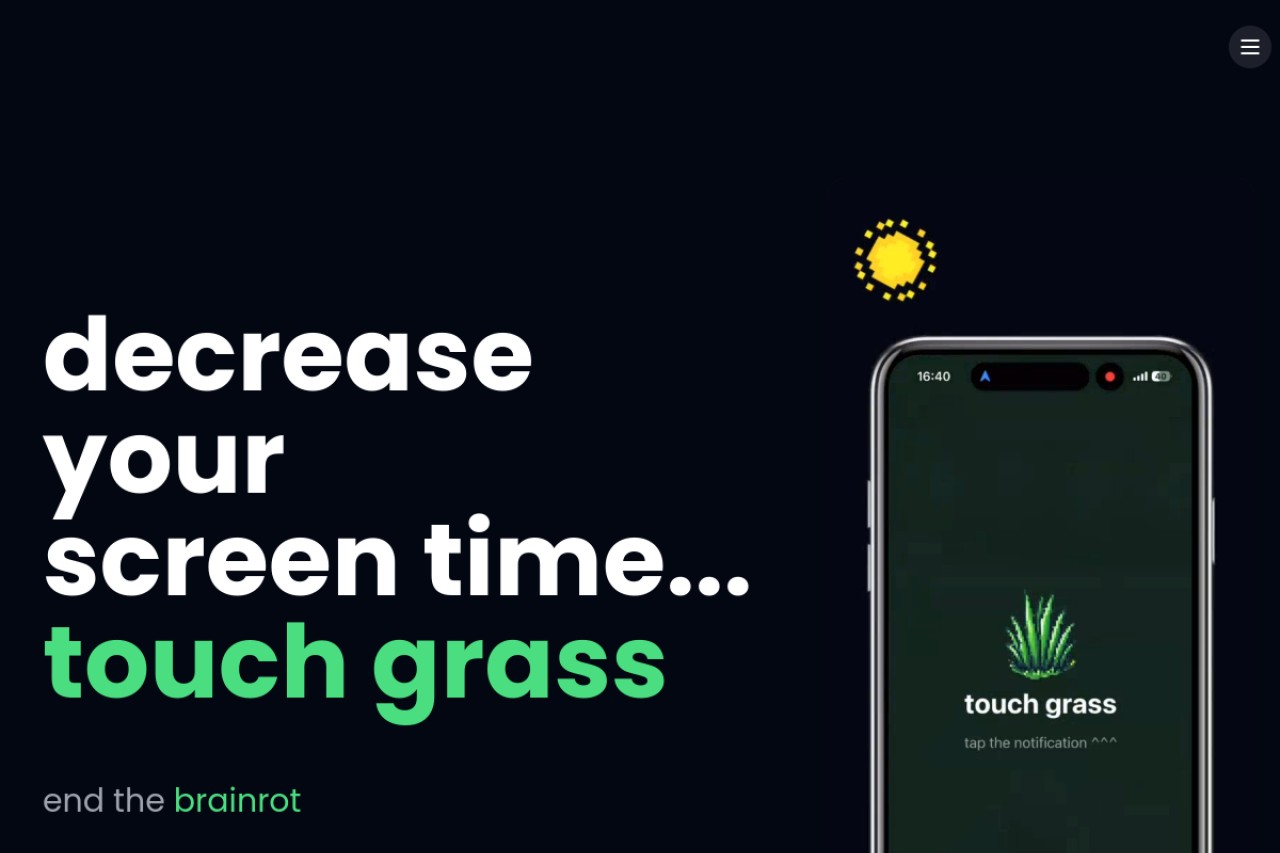 Touch Grass App官网截图