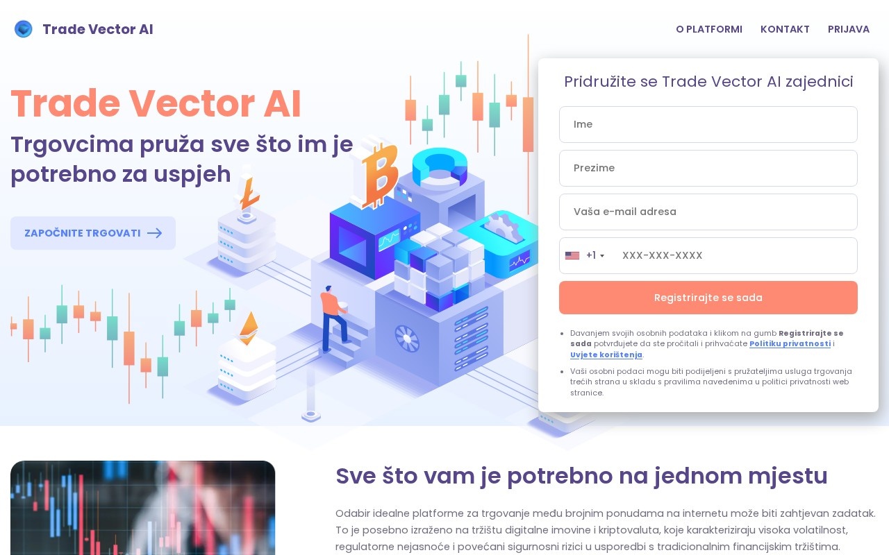 Trade Vector AI官网截图