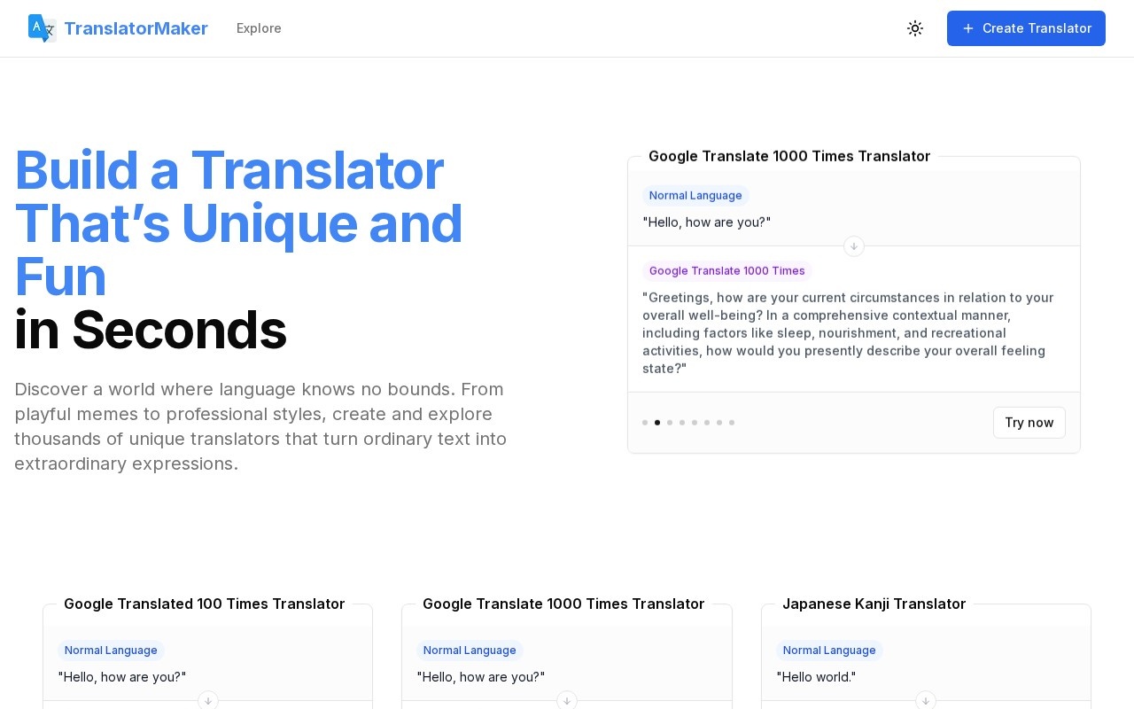 Translator Maker官网截图