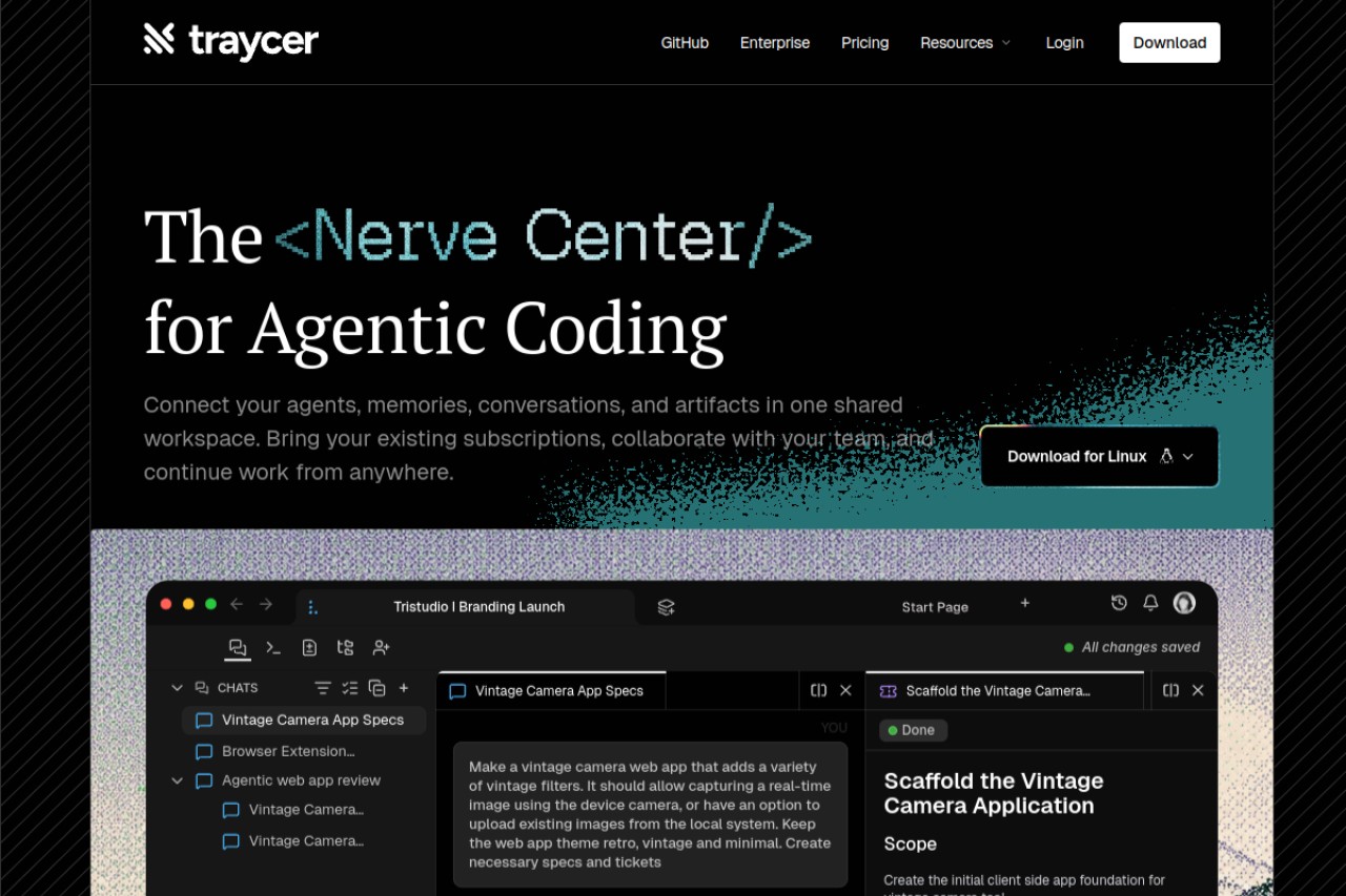 Traycer官网截图