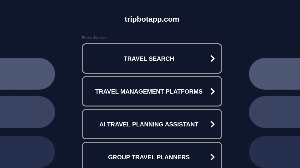 Tripbot官网截图