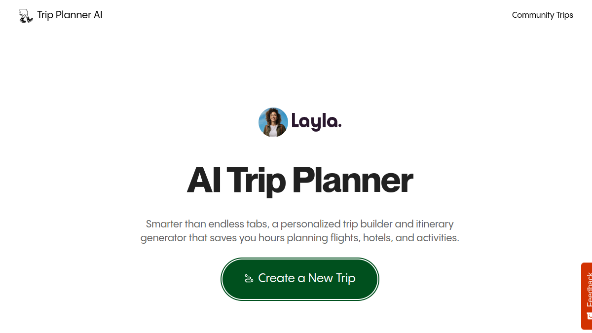 Trip Planner AI官网截图