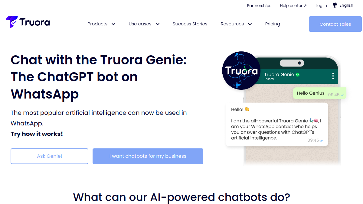 Truora Genie官网截图