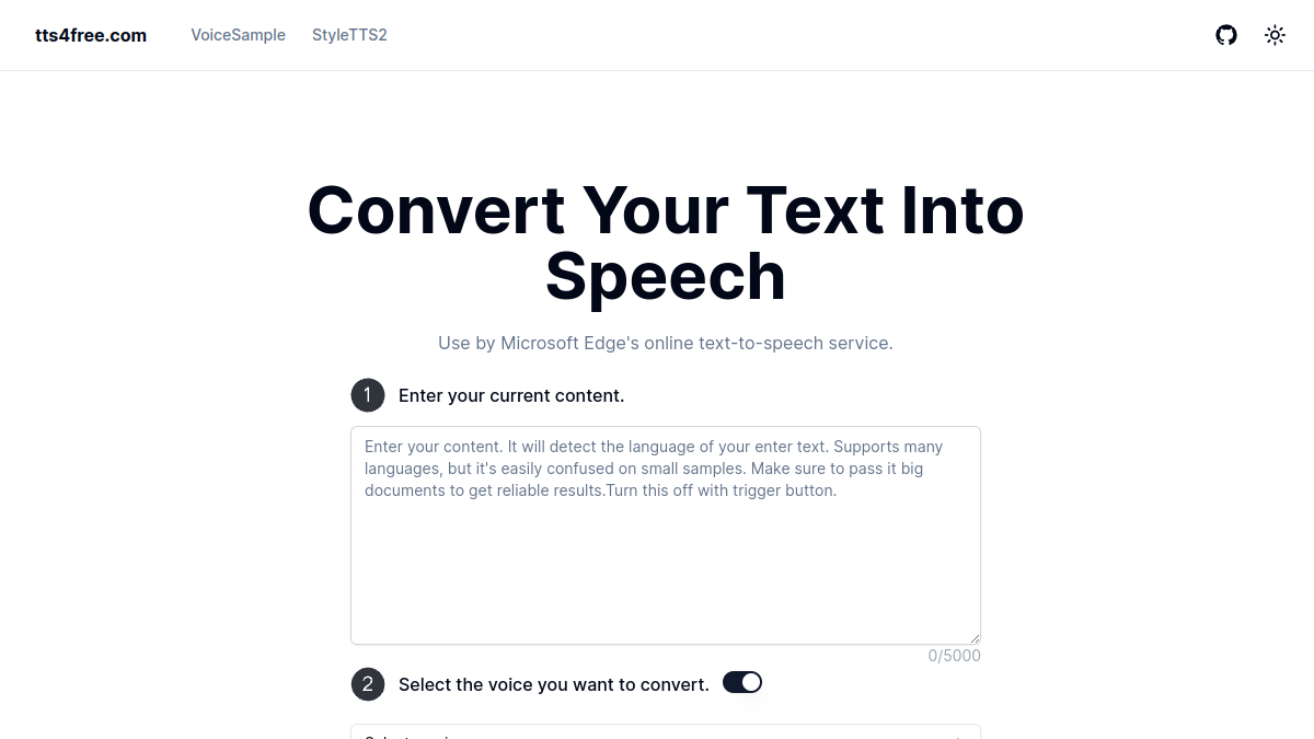 free text Into Speech官网截图